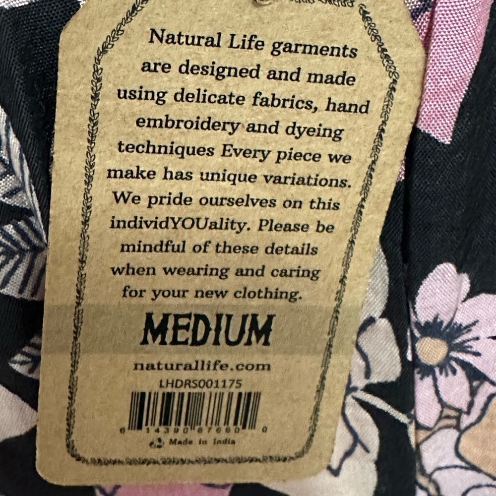 Natural Life Floral Tiered Maxi V-Neck NWT - Picture 4 of 7